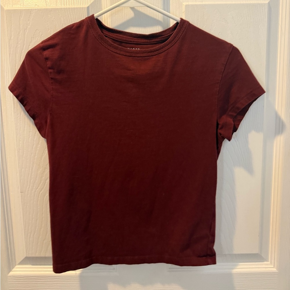 Wild Fable Deep Red Short Sleeve Tee
